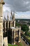 Looking out of the South roof door/h2>Lincoln Cathedral - Whitworth Society Summer Meeting 2004