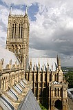 Overall view from the West roof doorLincoln Cathedral - Whitworth Society Summer Meeting 2004