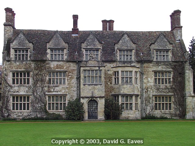 Front view of Anglesey Abbey 