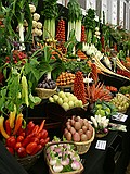 Chelsea Flower Show\nGrand Pavilion - Vegetable Display, Medwyns of Anglesey