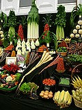 Chelsea Flower Show\nGrand Pavilion - Vegetable Display, Medwyns of Anglesey