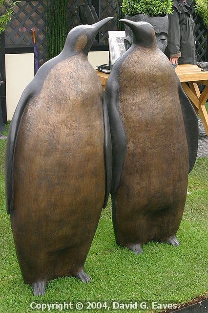 Chelsea Flower Show\nPenguin Sculptures