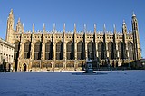 King's College Chapel Snowy Cambridge, January 2004 